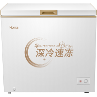 奥马(Homa)202升家用商用冰柜 一级能效 卧式冷藏冷冻变温柜 BC/BD-202MF深冷棕