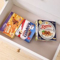 [2卷装]EVA北欧厨房防水防油污橱柜垫纸衣柜鞋柜防尘防潮抽屉垫可裁剪餐垫 抽屉垫-北欧藕粉