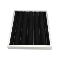 活性炭板式空气过滤器初效过滤网纤维毡蜂窝状除VOC异味棉 中效龙骨595*595*46