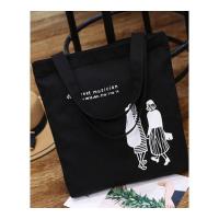 单肩帆布包女文艺简约布袋子手提包购物袋休闲学生书包家居家纺收纳用品收纳袋收纳包置物包