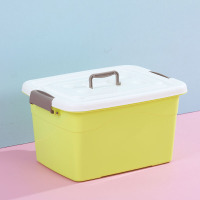 9.9专区 10元商品免邮 十元 收纳箱塑料装书加大号小号杂物收纳盒衣服零食玩具储物箱车载家用 北欧粉色[款]
