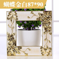 半个许仙现代简约欧式开关贴墙贴保护套插座亚克力3d立体开关装饰套 三开玫瑰金白