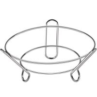 半个许仙 厨房不锈钢圆形锅架加厚放锅架收纳架置物架隔热防烫锅垫砂锅架子 大号