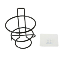 半个许仙卫生间电吹风架浴室置物架挂架吹风机架收纳架免打孔壁挂风筒架子 黑色+白色