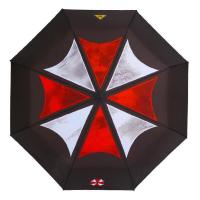 半个许仙创意折叠生化危机雨伞安布雷拉主题保护伞男女三折动漫漫晴雨伞 生化危机-黑胶防晒款