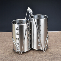 半个许仙不锈钢筷子筒创意多功能筷子笼沥水筷子盒筷桶筷子架餐具收纳盒