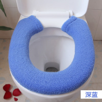 半个许仙外套式马桶垫大号厚纽扣坐便套通用卫浴马桶座圈方形马桶坐垫套 绿色