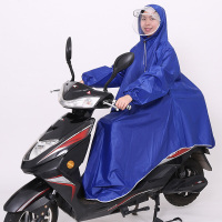 半个许仙电动车摩托车单人防水带袖子雨衣加大加厚男女有袖电瓶车雨披