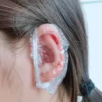 半个许仙加厚100只一次性耳套洗澡沐浴耳罩焗油染发套子防耳洞进水耳罩子 [耳套]100只/包 1包