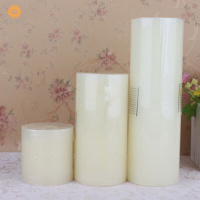 半个许仙创意加粗长蜡烛简约大蜡烛浪漫喜庆圆柱香薰蜡烛婚庆婚礼现场布置蜡烛生日派对庆祝照明 方形7.5*22.5cm象牙色