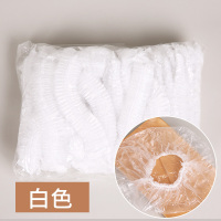 半个许仙一次性浴帽防水防尘防油烟女款淋浴洗澡染发头套酒店厨房 白色(0.7丝加厚型)一包100个