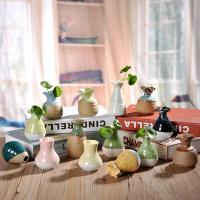 半个许仙小花瓶陶瓷迷你花瓶摆件小瓷瓶景德镇陶瓷花瓶客厅摆件花瓶 12个随机