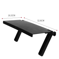 半个许仙显示器置物架电视机顶盒支架电脑屏幕收纳路由器多功能免打孔挂架 长32.8*宽16cm/2个装