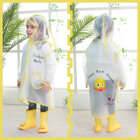 半个许仙儿童雨衣男童女童幼儿园宝宝防水带书包位雨披小孩学生雨衣连帽加厚