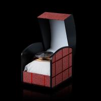 半个许仙亮色饰品首饰展示礼品盒子单个手表盒子手链收纳包装礼品盒子2020款 红色