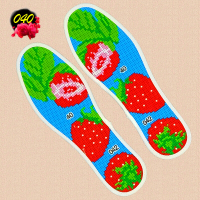 半个许仙古达 棉绣十字绣鞋垫手工制作半成品卡通图案新款绣花男 乳白色一生相伴042 35