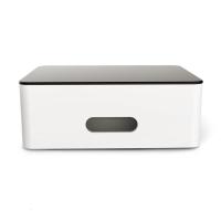 半个许仙电脑显示器增高架子办公室用品桌面收纳盒台式屏上置物支架省空间日用品 白色