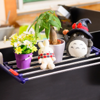 半个许仙可折叠阳台晾晒架暖气片晾衣架 天蓝色