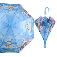 半个许仙公主雨伞卡通儿童雨伞男女童小学生自动公主儿童伞幼儿园宝宝小伞晴雨伞 深紫色花边粉冰雪大杯