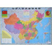 地图挂画 2020年全新版中国世界地图覆膜防水挂图各省地图办公室装饰墙贴画书房儿童房装饰画 银色中国+世界地图