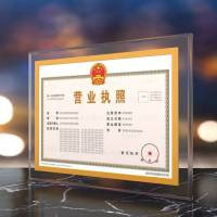 营业执照正本框新版a3挂墙保护免打孔a4相框副本证书奖状装裱授权玻璃 波浪边款金色 A3钉子挂执照正本29.7*42CM
