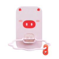 半个许仙卫生间吹风机置物架免打孔电吹风机挂架壁挂式免钉吹风筒架 粉小猪