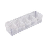 半个许仙文胸内衣收纳盒抽屉式整理箱内衣内裤袜子收纳盒女抽屉镂空盒 白色