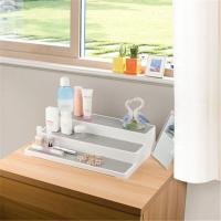 半个许仙调味品分层收纳架 分类摆放调味瓶阶梯杂物储物架置物架A0205 极地白 37.2*24.2*8.5cm