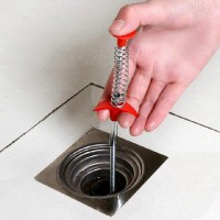 半个许仙管道疏通器家用钢丝弹簧头发钩子厨房通下水道工具水管毛发清洁器