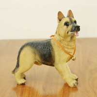 半个许仙仿真树脂哈士奇摆件 可爱小狗动物摆饰生日节好友儿童节 大号高仿真狼狗