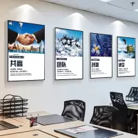 半个许仙办公室挂画装饰公司企业文化墙贴无框励志标语会议室走廊老板壁画字画名言 A诚信(单幅价格) 70x9025mm厚度