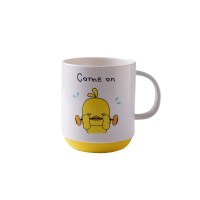 半个许仙儿童刷牙杯卡通可爱漱口杯宝宝牙杯刷牙杯子家用防摔网红洗漱水杯 yellowduck+comeon[共2个]