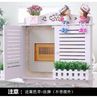 半个许仙电表箱装饰画空开盒欧式创意多媒体电闸配电箱电表箱遮挡箱弱电箱 窗户篱笆(送满天星和挂牌) 内径宽56*高42cm