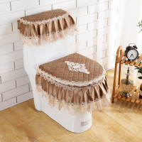 半个许仙马桶垫三件套欧式新款绿色灰色紫色外套卫生间拉链式垫套坐便盖马桶套