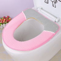 半个许仙马桶垫 坐垫加厚灯芯绒坐便套加厚舒适粘扣拉链马桶圈防水通用