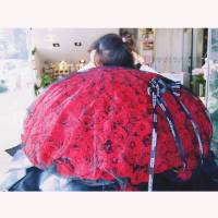 999朵520朵红玫瑰花束求婚生日鲜花速递同城配送北京上海广州深圳 支持定制字母以及朵数