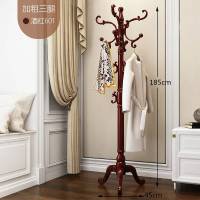 实木欧式衣帽架落地用挂包架单杆式衣架简约现代卧室挂衣服架子