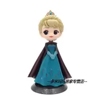 Qposket冰雪奇缘爱莎艾莎公主安娜elsa模型手办蛋糕摆件 加冕爱莎14cm