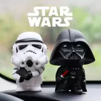 Star Wars星球大战Q版黑武士白兵风暴兵手办公仔模型车载玩具摆件 6款暴风兵9cm