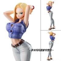 七龙珠人造人18号十八号玛电脑机箱装饰手办模型摆件全套 战斗琪琪