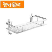 半个许仙卫生间太空铝架子免打孔放沐浴露洗漱用品的浴室置物架收纳摆放架 升级太空铝三层长方形