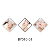 院装饰画皮肤管理店工作室背景墙面壁画广告宣传海报挂画 ZX023-05六联 70*70CMO-1#金色简易框+油画布拼套