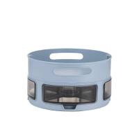 网红款多功能旋转式置物架调味品调料架收纳神奇收纳盒 带架白色