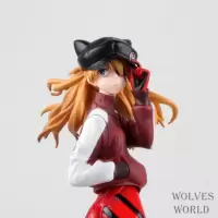 国产 福音战士 明日香 猫耳帽运动服手办模型摆件 戴帽款