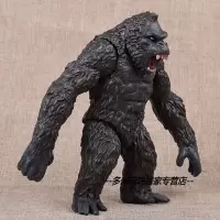 金刚骷髅岛KINGKONG仿真动物大猩猩金刚模型摆件狒狒公仔手办玩具 B款18厘米