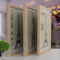 木头相框 实木182024283032A3创意相框4开8K画框拼图海报框 红色 放32寸(60*80)厘米