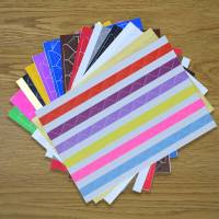 照片固定角 diy四角相片唯美固定24枚粘贴式透明手工相册纸 15色相册笔[毛笔头]