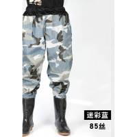 连体雨衣带雨靴 雨裤背带渔服裤半身下水裤抓加厚防水涉钓