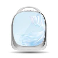 防尘化妆收纳盒LED灯带镜子 魔盒智能网红流行桌面家用梳妆台 蓝色旗舰版