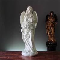 落地摆设 天使像 欧式女神人物塑天使摆件树脂艺术品婚庆路引道具家居花园装饰品 葡萄天使[高1.6米]